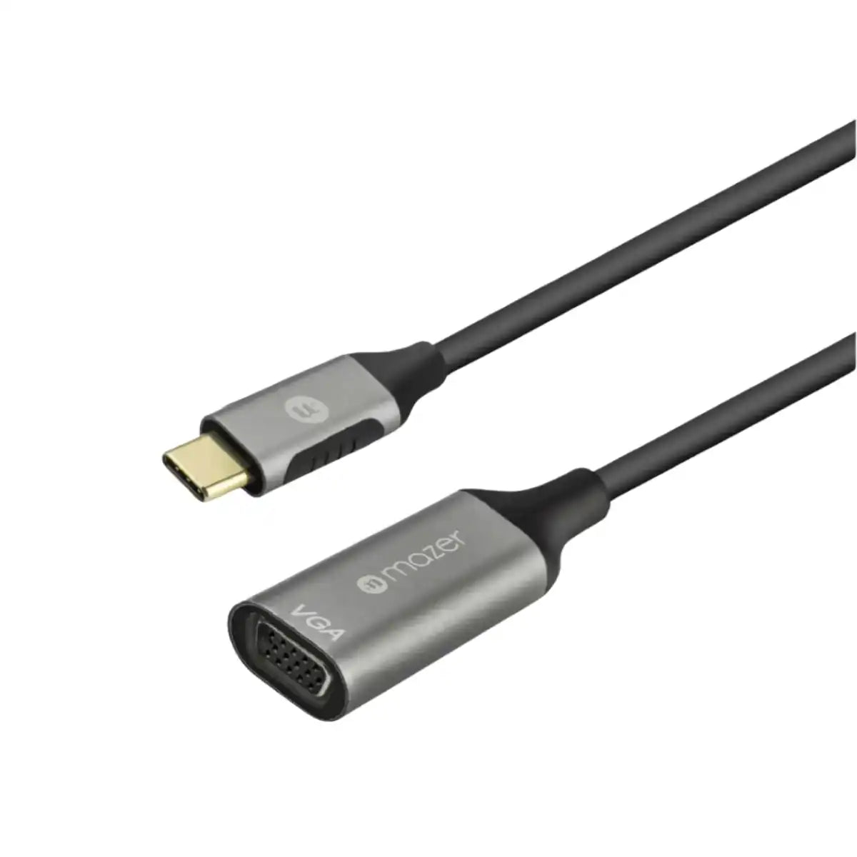 อุปกรณ์แปลงสัญญาณ Mazer M-USBCAL351-GY USB-C to VGA 1080P Adapter