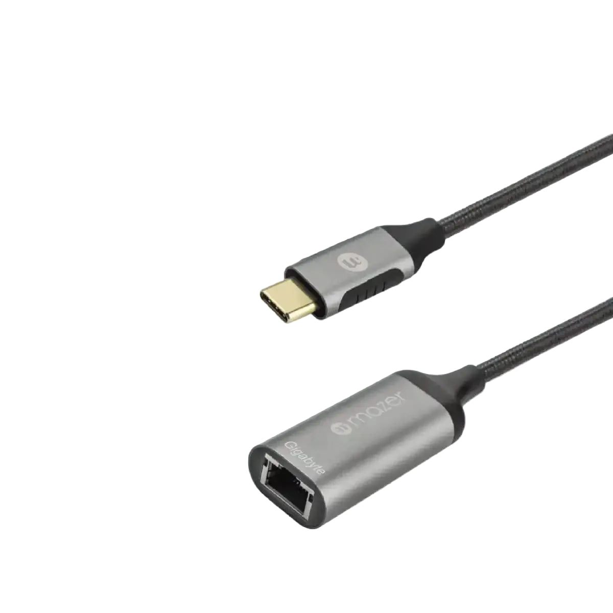 อุปกรณ์แปลงสัญญาณ Mazer M-USBCAL354-GY USB-C to RJ45/Gigabyte Adapter