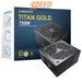 อุปกรณ์จ่ายไฟ MONTECH TITAN 750W 80 PLUS GOLD ATX MT-TITAN-GOLD-750 สีดำ - SpeedCom