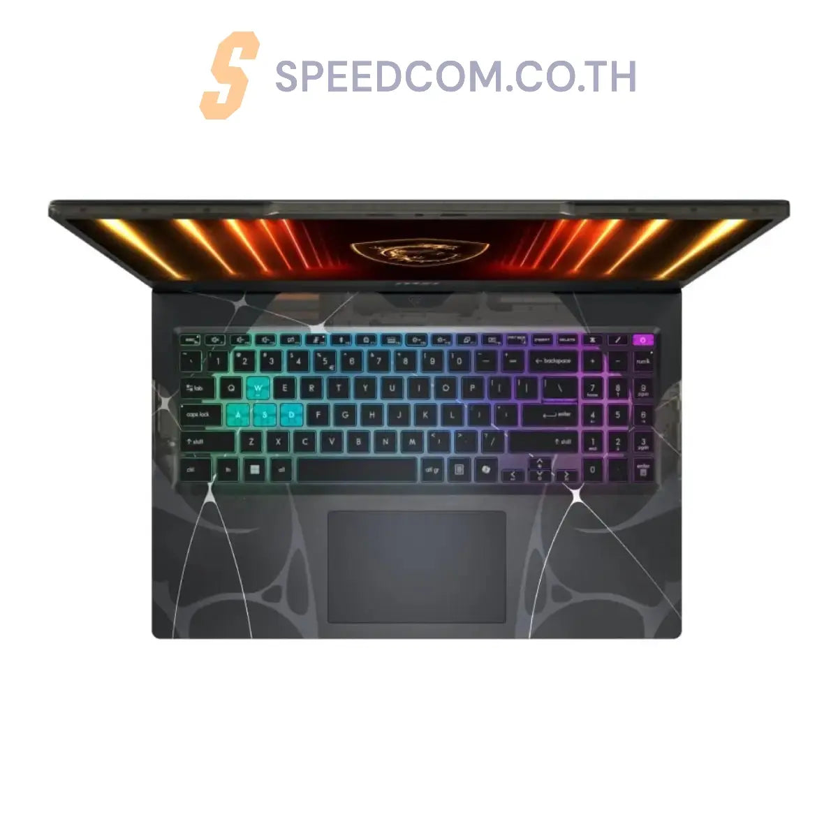 โน๊ตบุ๊ค MSI Cyborg 15 B2RWEKG 056TH Core 7 สีดำ (Translucent Black) - SpeedCom