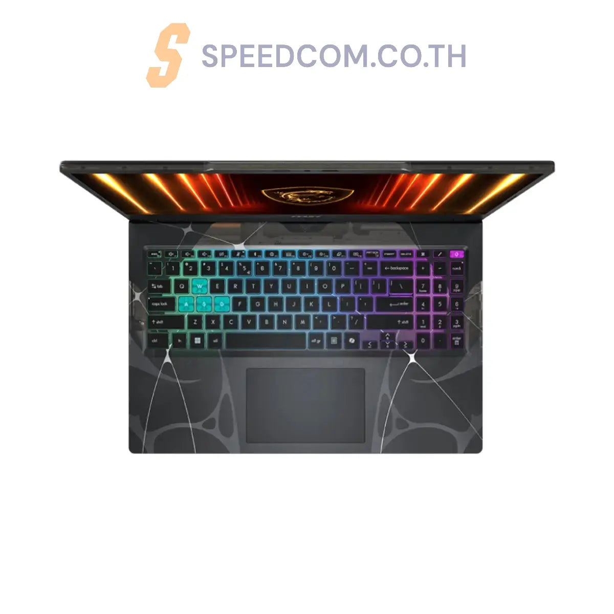 โน๊ตบุ๊ค MSI Cyborg 15 B2RWFKG-058TH Core 7 สีดำ (Translucent Black)