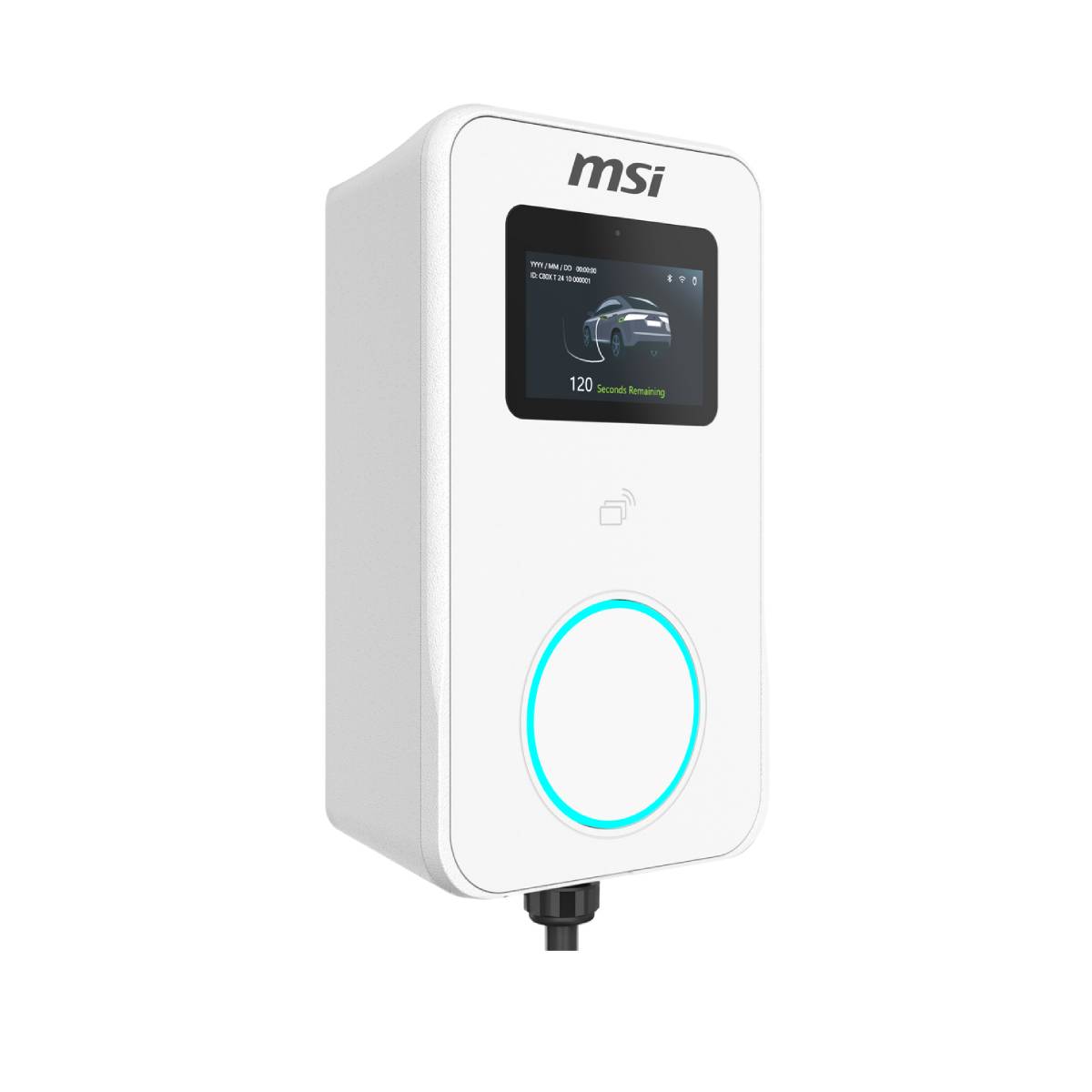 เครื่องชาร์จรถยนต์ไฟฟ้า MSI EV Charging - EV ECO PREMIUM MAX WITH OUT OCPP [WHITE]SpeedCom