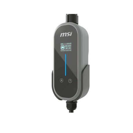 เครื่องชาร์จรถยนต์ไฟฟ้าแบบพกพา MSI EVSE EZGO EU 32A 1 PHASE BT [GRAY-GRAY]SpeedCom