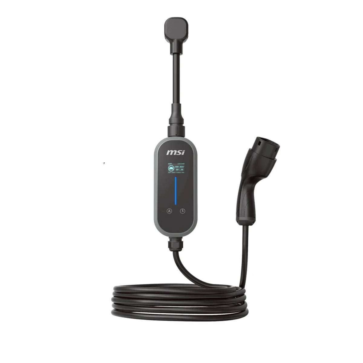 เครื่องชาร์จรถยนต์ไฟฟ้าแบบพกพา MSI EVSE EZGO EU 32A 1 PHASE BT [GRAY-GRAY]SpeedCom