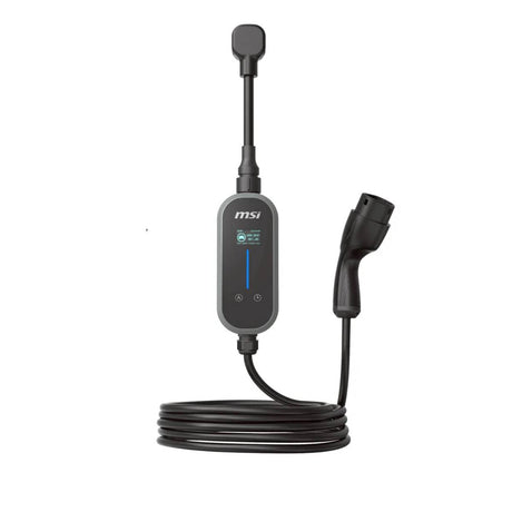 เครื่องชาร์จรถยนต์ไฟฟ้าแบบพกพา MSI EVSE EZGO EU 32A 1 PHASE BT [GRAY-GRAY]SpeedCom
