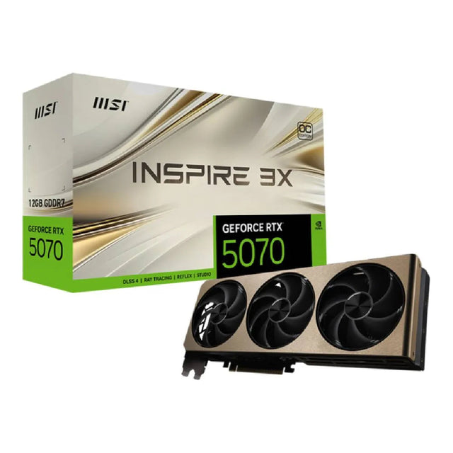 การ์ดจอ MSI GeForce RTX 5070 12G INSPIRE 3X OC GDDR7 - SpeedCom