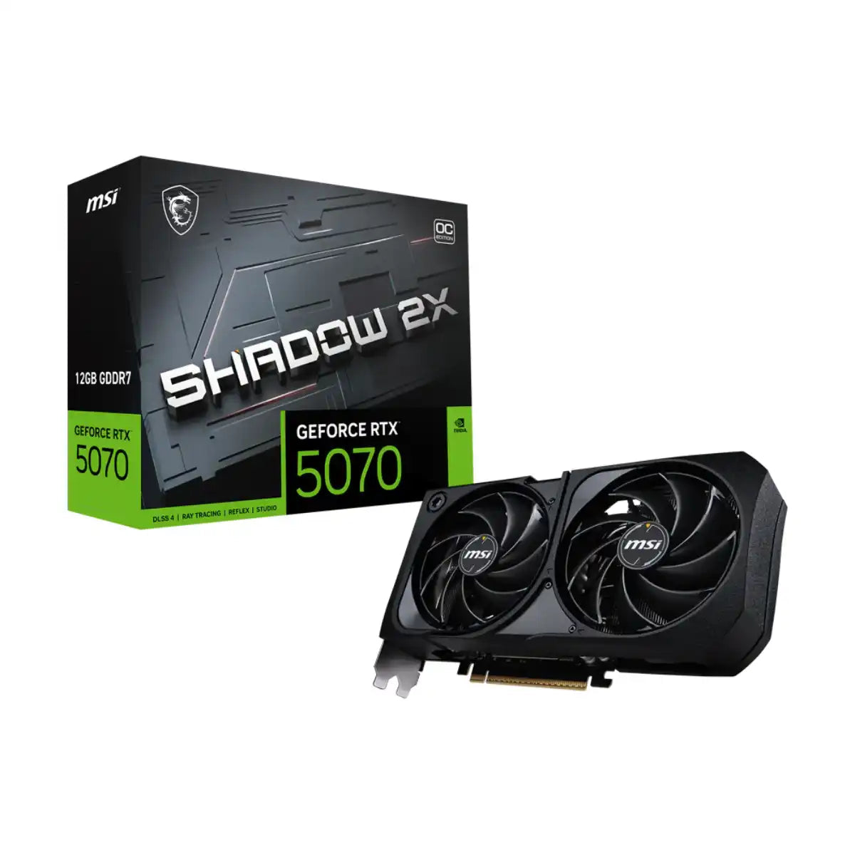 การ์ดจอ MSI GeForce RTX 5070 12G SHADOW 2X OC 12GB GDDR7SpeedCom