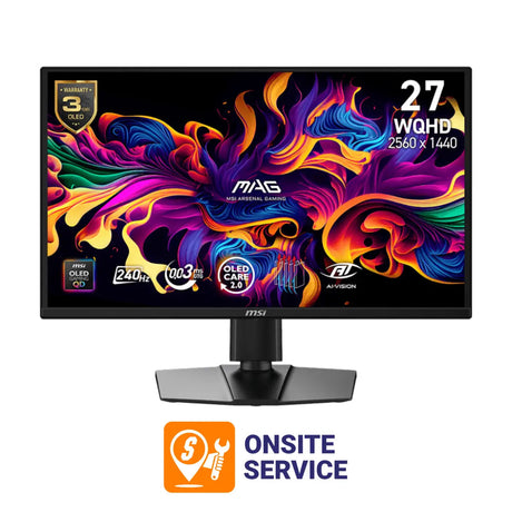 จอมอนิเตอร์ MSI MAG 272QP QD-OLED X24 26.5" 240Hz สีดำ