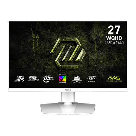จอมอนิเตอร์ MSI MAG 274QRFW E20 27.0" Rapid IPS 200Hz สีขาว