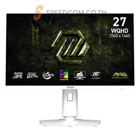 จอมอนิเตอร์ MSI MAG 274QRFW X32 27.0" Rapid IPS 320Hz สีขาว - SpeedCom