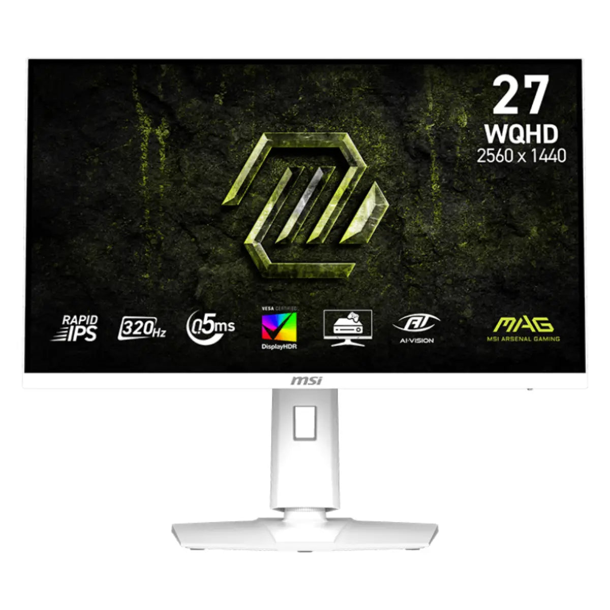 จอมอนิเตอร์ MSI MAG 274QRFW X32 27.0" Rapid IPS 320Hz สีขาว - SpeedCom