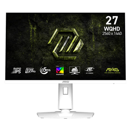 จอมอนิเตอร์ MSI MAG 274QRFW X32 27.0" Rapid IPS 320Hz สีขาว - SpeedCom