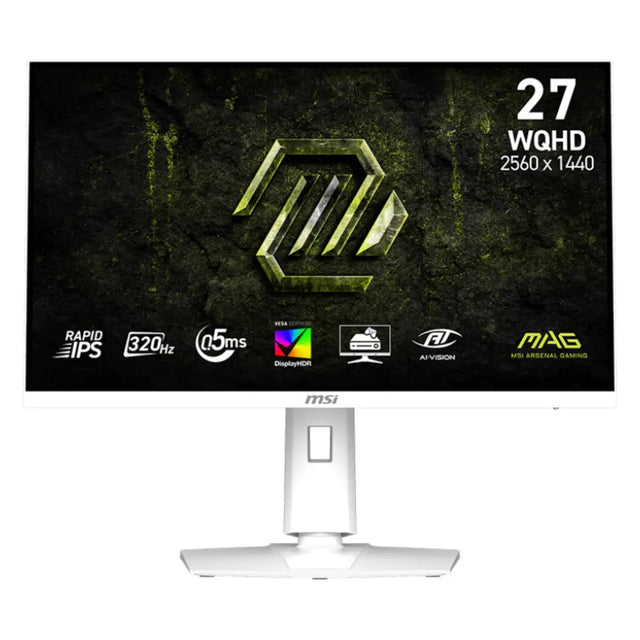 จอมอนิเตอร์ MSI MAG 274QRFW X32 27.0" Rapid IPS 320Hz สีขาว - SpeedCom