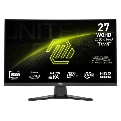 จอมอนิเตอร์ MSI MAG 275CQF E18 27.0" Curve IPS 180Hz สีดำ - SpeedCom
