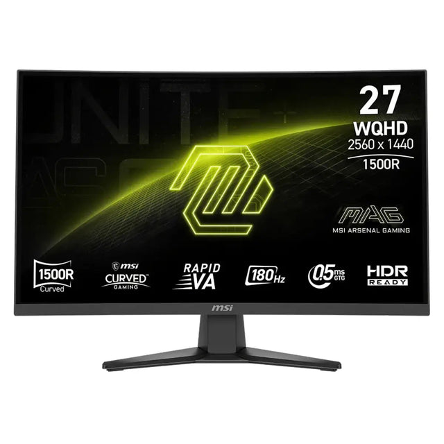 จอมอนิเตอร์ MSI MAG 275CQF E18 27.0" Curve IPS 180Hz สีดำ - SpeedCom