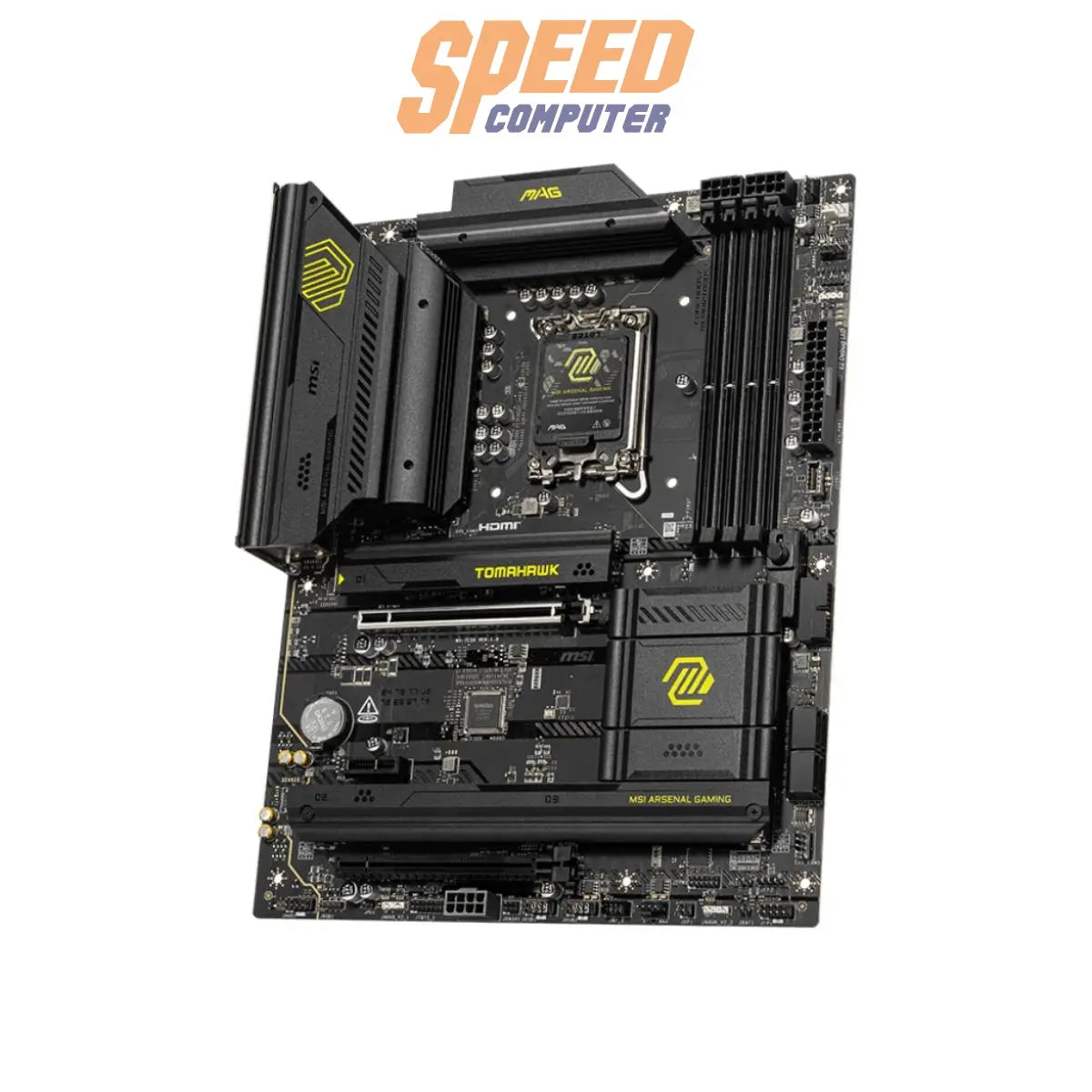 เมนบอร์ด MSI MAG B860 TOMAHAWK รองรับซีพียู Intel LGA 1851 และแรม DDR5 มาพร้อม Wi-Fi ในตัว ดีไซน์ดุดัน เหมาะสำหรับเกมเมอร์และผู้ใช้งานระดับสูง