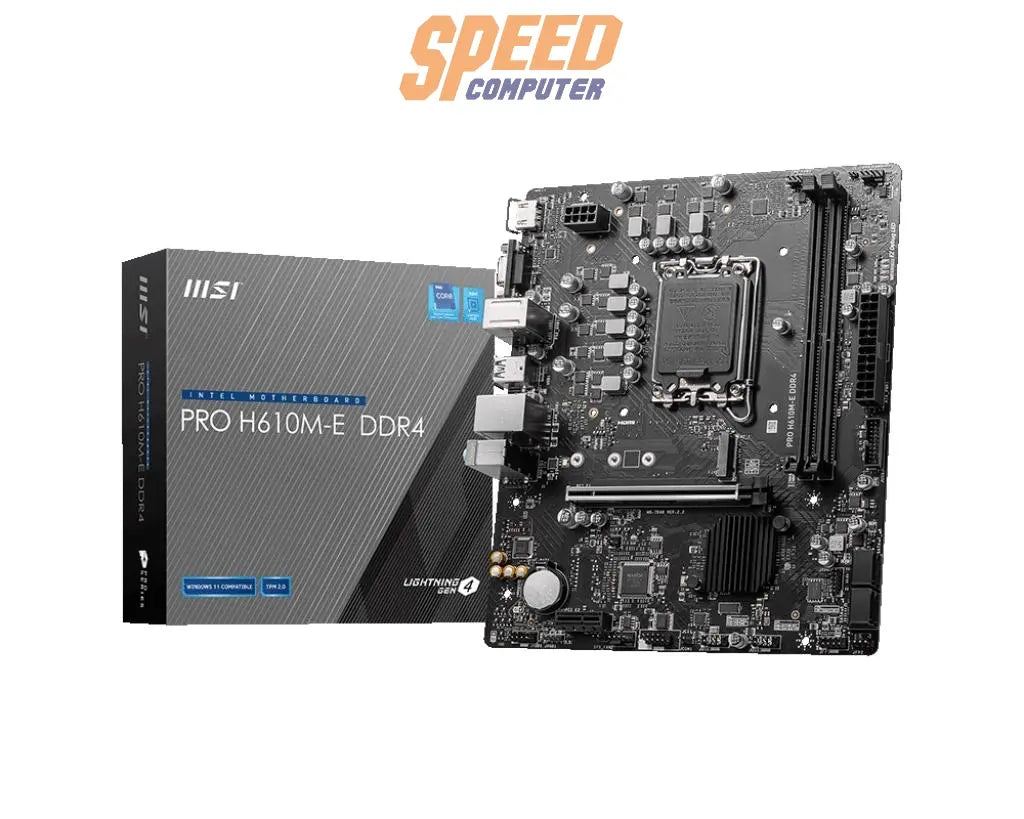 เมนบอร์ด MSI MAINBOARD PRO H610M-S DDR4 LGA1700/3Y - SpeedCom