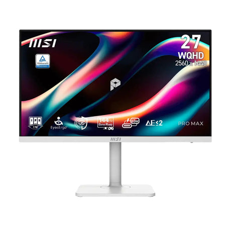 จอมอนิเตอร์ MSI PRO MAX 271QPHW E14 27.0" IPS 2K 144Hz - SpeedCom