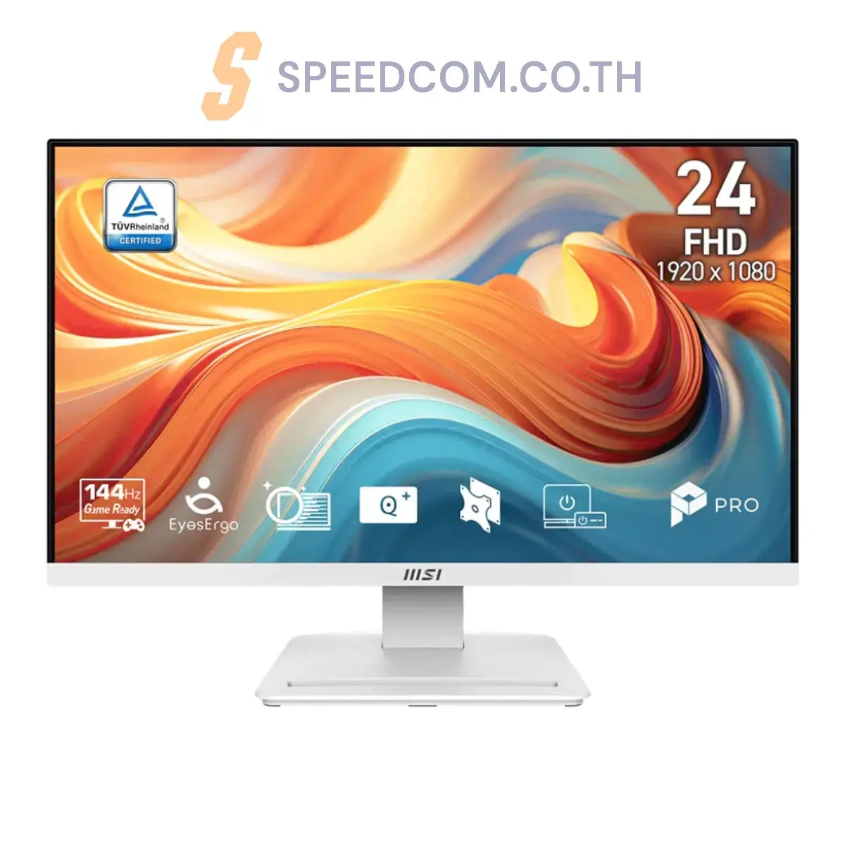 จอมอนิเตอร์ MSI PRO MP241W E14V 23.8 VA 144 Hz สีขาวSpeedCom