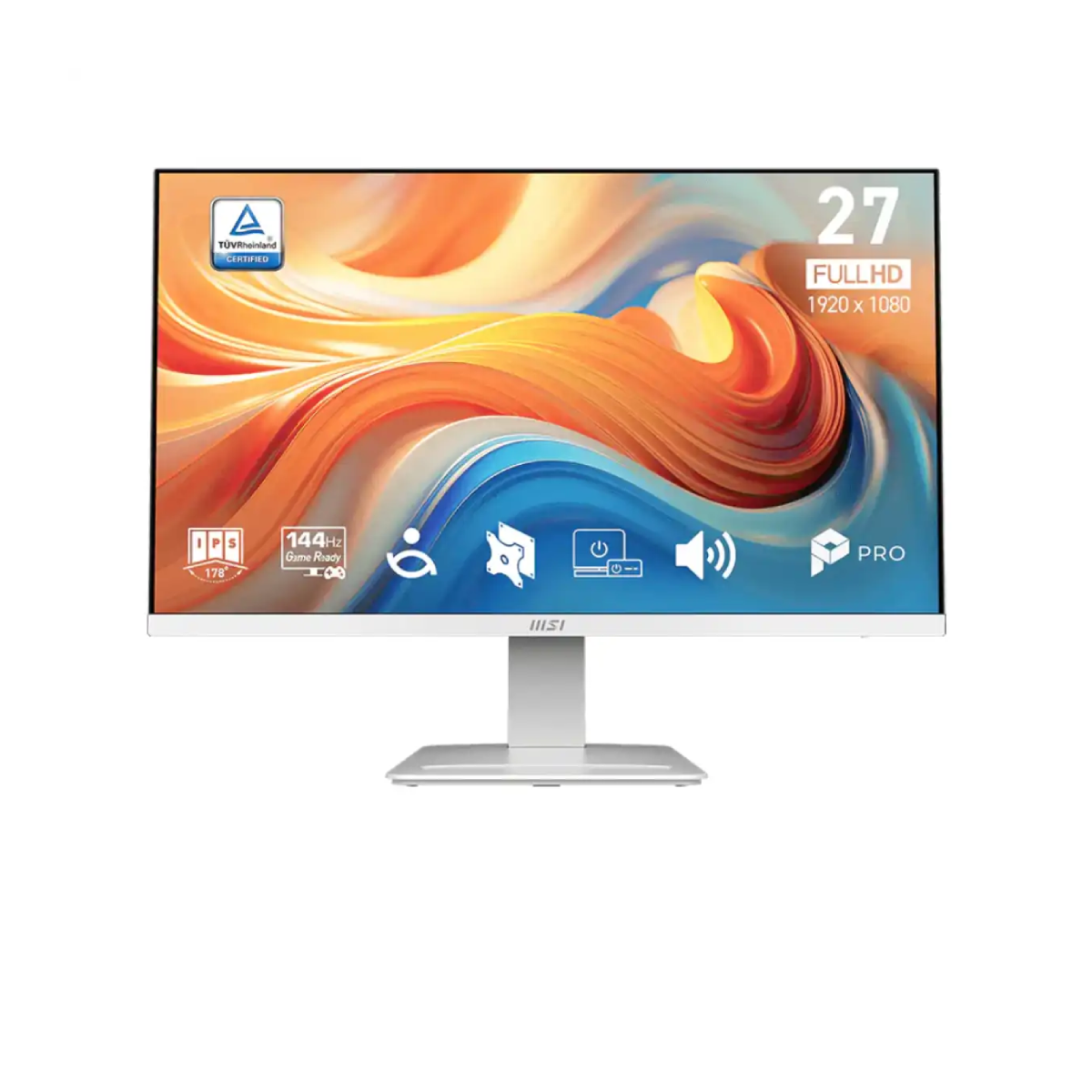 จอมอนิเตอร์ MSI PRO MP273W E14A 27.0" IPS 144Hz สีขาวSpeedCom