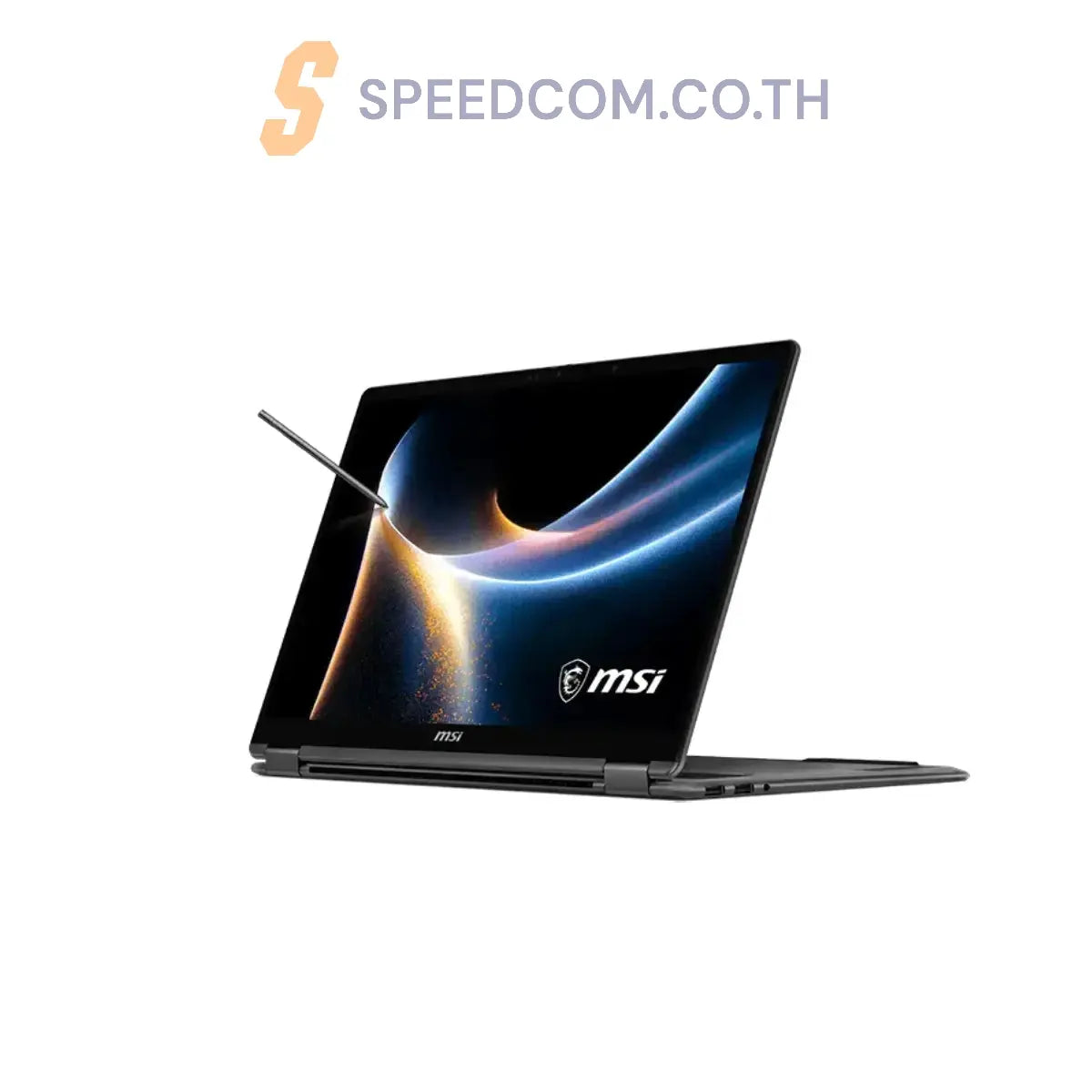 โน๊ตบุ๊ค MSI Prestige 14 FLIP AI D3MTG-036TH Ultra 9 สีเทา (Platinum Gray) - SpeedCom