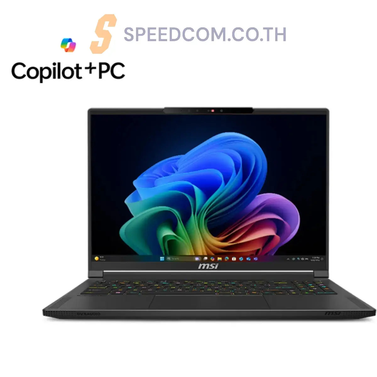 โน๊ตบุ๊ค MSI Stealth A16 AI+ A3XWHG-058TH Ryzen AI 9 สีดำ (Core Black) - SpeedCom