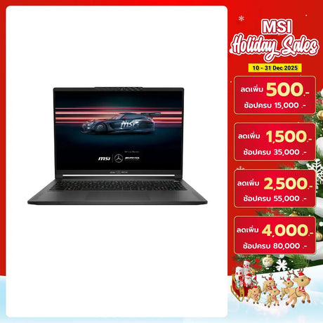 โน๊ตบุ๊ค MSI Stealth A16 MercedesAMG AI+ A3XWGG-029TH Ryzen AI 9 สีดำ (Star Blue) - SpeedCom