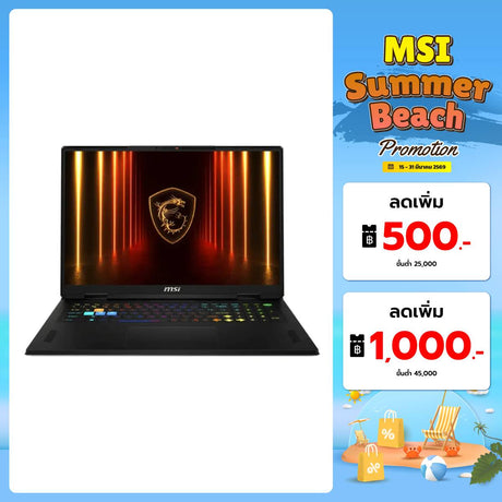 โน๊ตบุ๊ค MSI Vector A18 HX A9WHG-252TH Ryzen 9 สีเทา (Cosmos Gray)SpeedCom