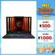 โน๊ตบุ๊ค MSI Cyborg 15 B13WEKG-885TH i5 Gen13 สีดำ (Translucent Black)SpeedCom