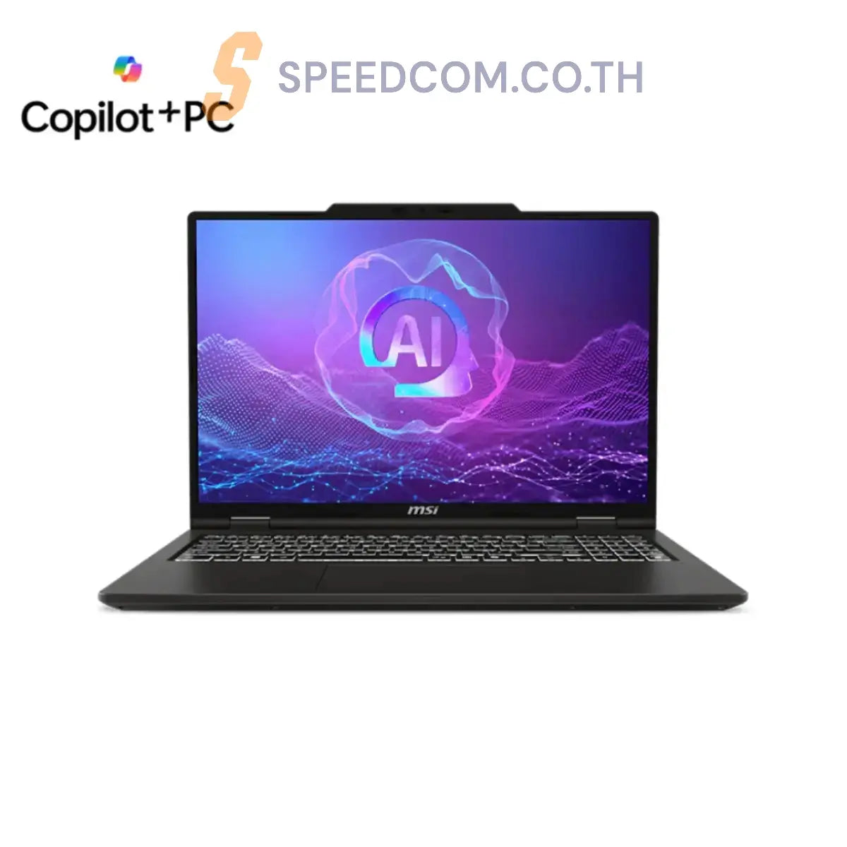 โน๊ตบุ๊ค MSI Venture A16 AI+ A3HMG-021TH Ryzen AI 7 สีเทา (Solid Gray)