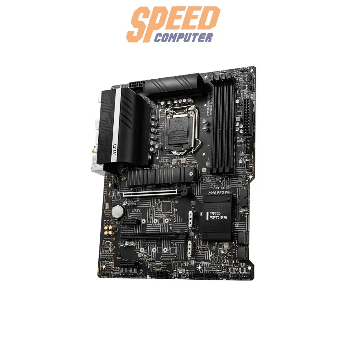 เมนบอร์ด MSI Z590 PRO WIFI DDR4 LGA1200 ATX สีดำSpeedCom
