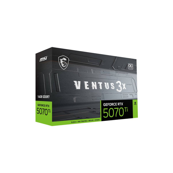 การ์ดจอ MSI GeForce RTX 5070 Ti 16G VENTUS 3X OC 16GB GDDR7