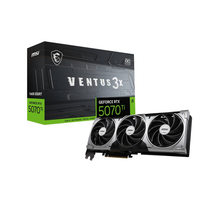 การ์ดจอ MSI GeForce RTX 5070 Ti 16G VENTUS 3X OC 16GB GDDR7