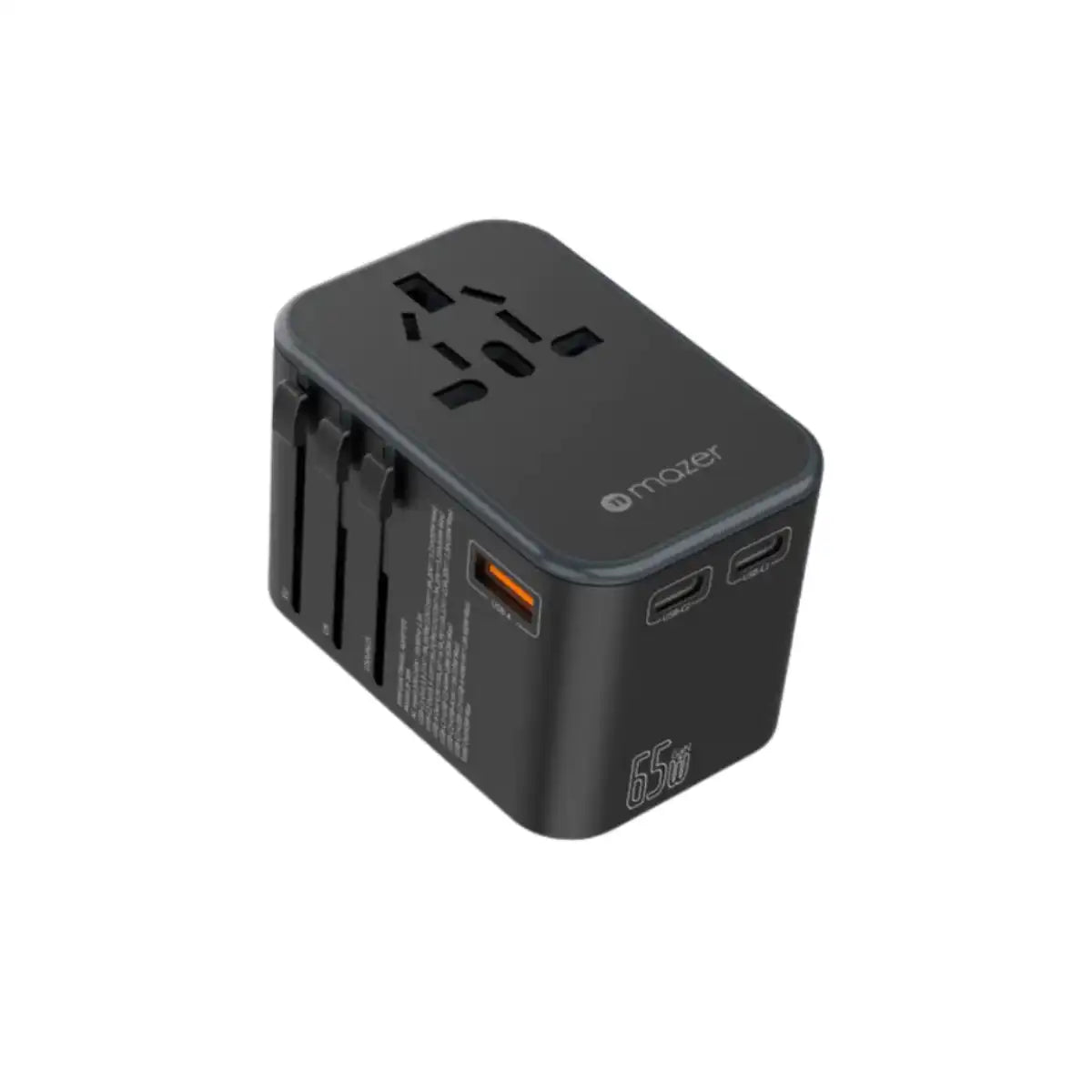 หัวชาร์จ Mazer M-IFTRAVEL165PD Infinite WORLD GaN 65W Travel Charger