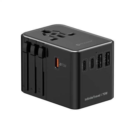 หัวชาร์จ Mazer M-IFTRAVEL170PD-BG Travel 70W 3xC 2xUSB