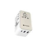 หัวแปลงปลั๊กไฟ Mazer M-IFTravel370-WT Travel 2400W PD70W 2USB