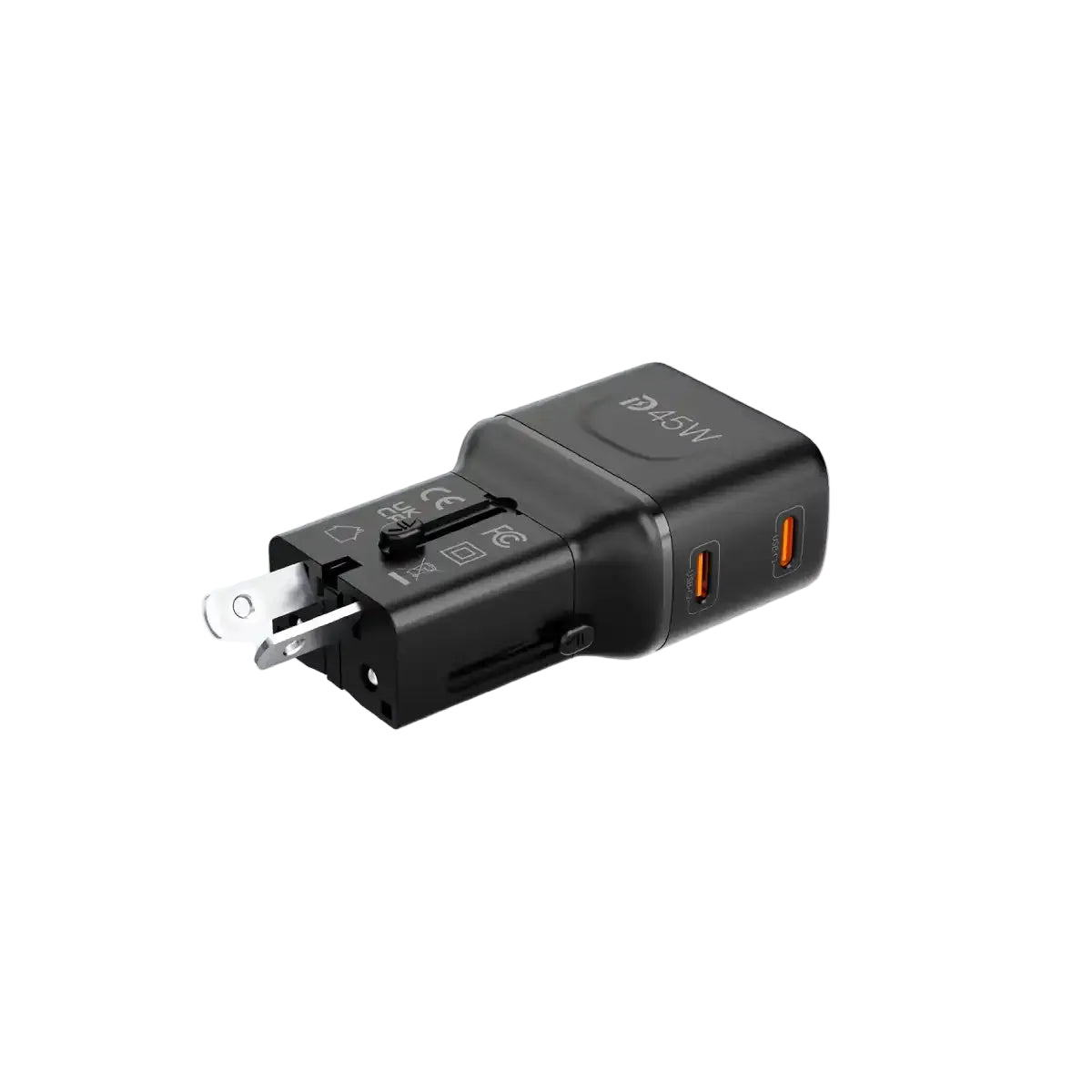 หัวแปลงปลั๊กไฟ Mazer Travel Pocket PD 45W Universal Travel Charger