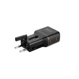 หัวแปลงปลั๊กไฟ Mazer Travel Pocket PD 45W Universal Travel Charger