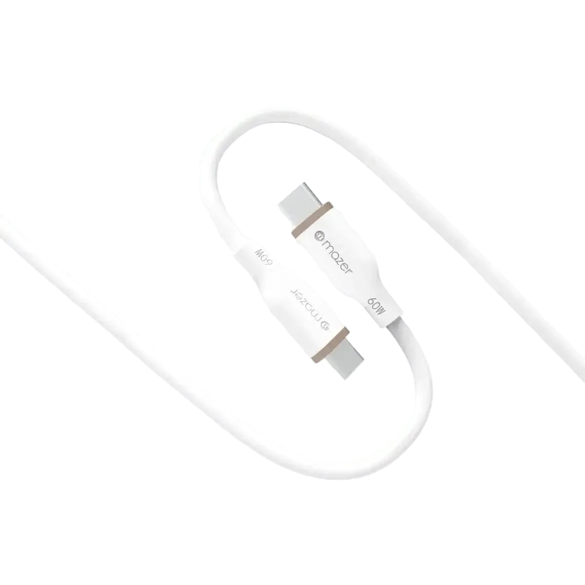 สายชาร์จ Mazer UltraFlex USB C to C 60W 2M Flex Silicon Cable
