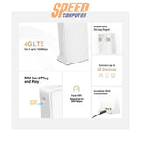 เราเตอร์ Mercusys MB110 - 4G 300 Mbps Wireless N 4G LTE Router สีขาว - SpeedCom
