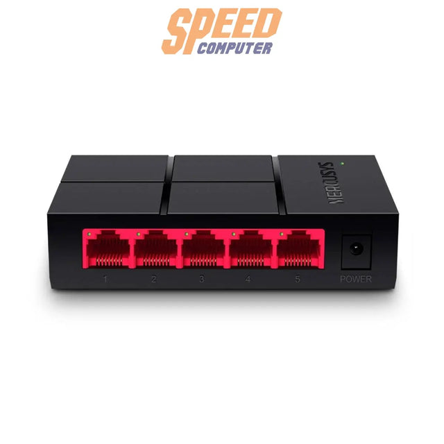 สวิตช์ฮับ Mercusys MS105G 5 - Port 10/100/1,000 Mbps Desktop Switch สีดำ - SpeedCom