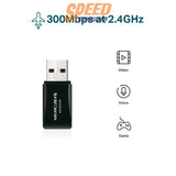อุปกรณ์รับสัญญาณ Mercusys MW300UM N300 Wireless Mini USB Adapter สีดำ - SpeedCom