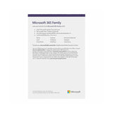 ซอฟต์แวร์ลิขสิทธิ์เเท้ Microsoft 365 Family English APAC SUBSCR 1 Year Media less 2021 1 To 6 People