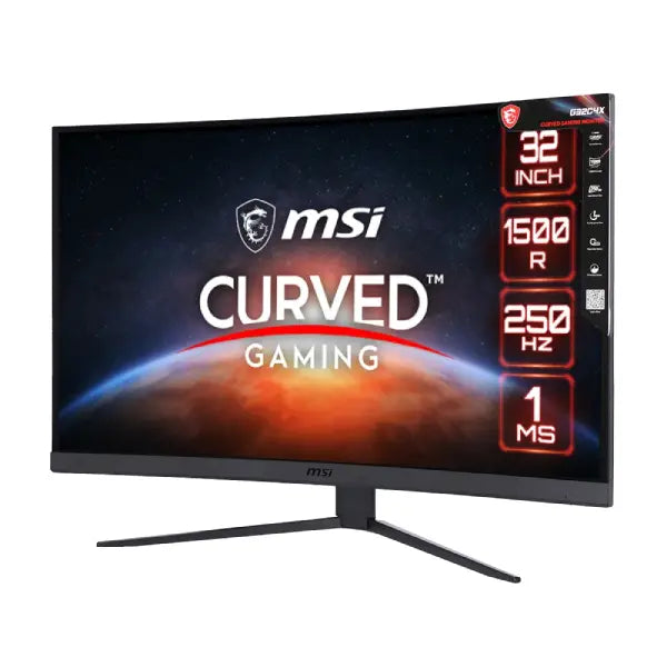 จอมอนิเตอร์ Monitor 31.5 MSI G32C4X (VA, HDMI, DP) CURVE 250Hz - SpeedCom