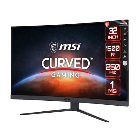 จอมอนิเตอร์ Monitor 31.5 MSI G32C4X (VA, HDMI, DP) CURVE 250Hz - SpeedCom