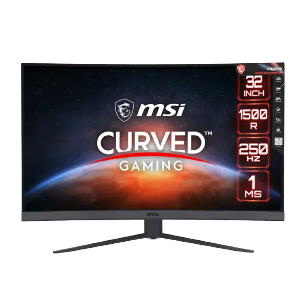 จอมอนิเตอร์ Monitor 31.5 MSI G32C4X (VA, HDMI, DP) CURVE 250Hz - SpeedCom