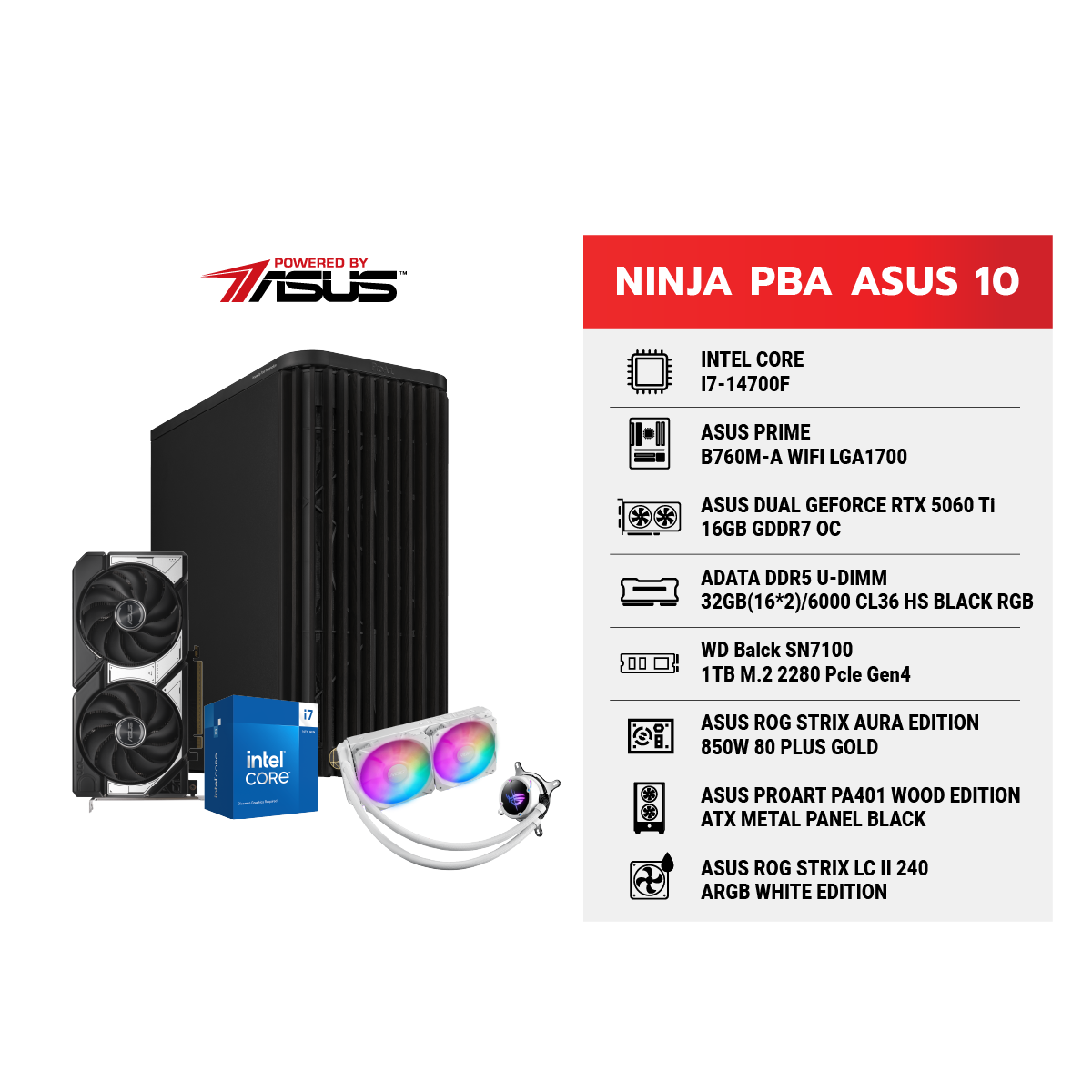 คอมประกอบ NINJA 10 Powered By ASUSSpeedCom