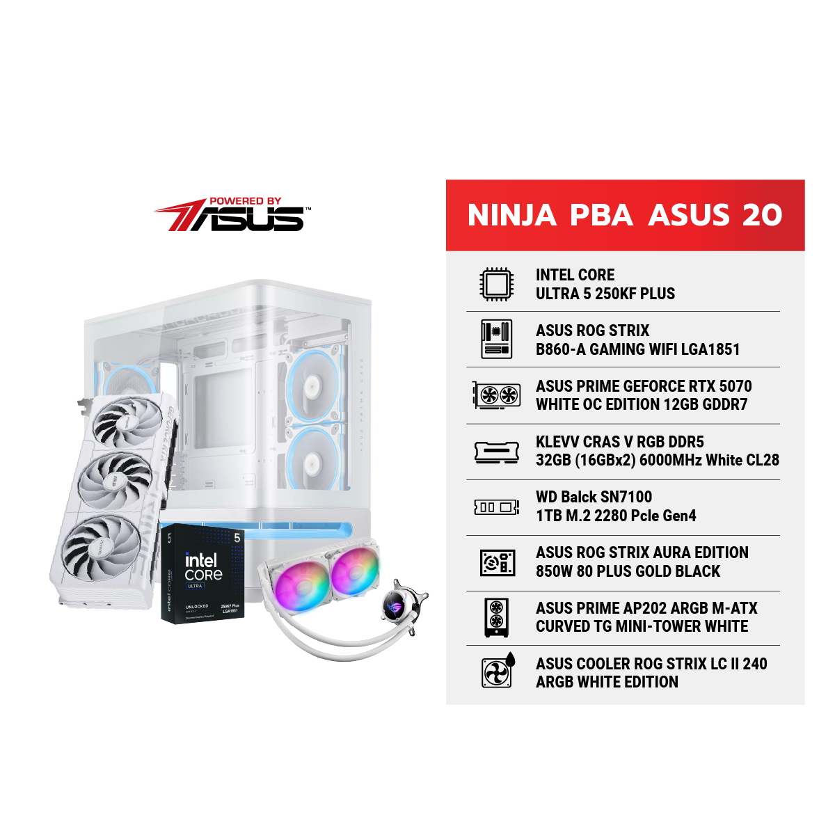 คอมประกอบ NINJA 20 Powered By ASUSSpeedCom