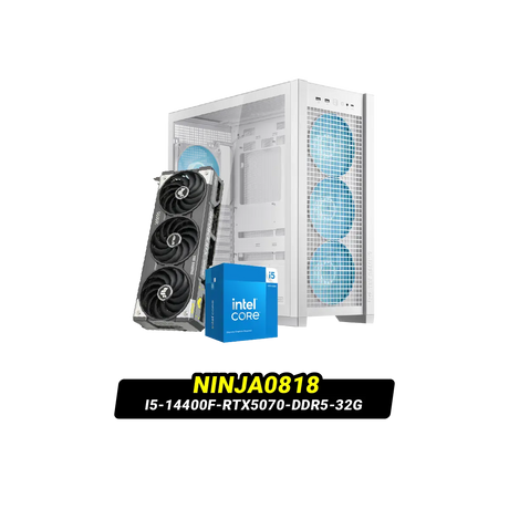 คอมประกอบ NINJA0818-I5-14400F-RTX5070-DDR5-32G Powered By ASUS - SpeedCom