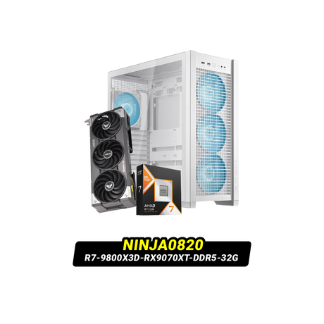 คอมประกอบ NINJA0820-R7-9800X3D-RX9070XT-DDR5-32G Powered By ASUS - SpeedCom